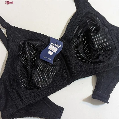 سوتین زنانه پانیذ مدل بدون فنر تابستانی رنگ مشکی66307