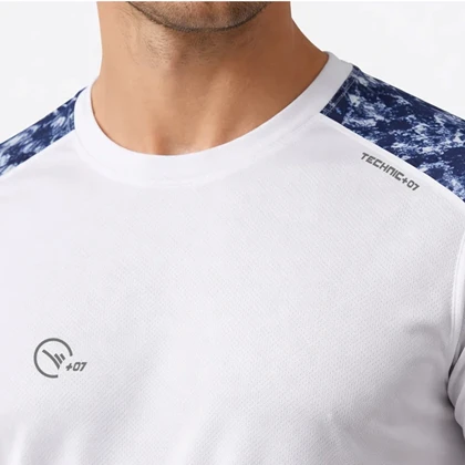 تیشرت ورزشی فلامنت سوزنی مردانه تکنیک پلاس 07 مدل TS-170