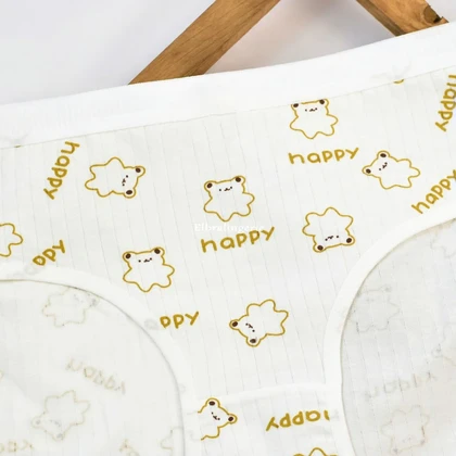 شورت زنانه کبریتی خرس قهوه ای Happy