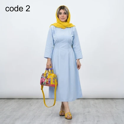پیراهن لینن مدل ساجده علیدسا