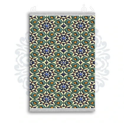 *جدید* فرشینه از جنس پارچه شانل مخمل ترک طرح فانتزی برند دفه کد 2011