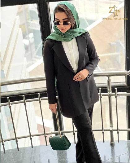 کت و شلوار زنانه کرپ اسپرت آویژه