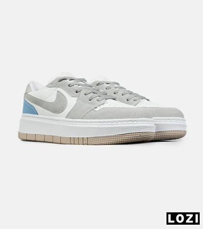 کفش مردانه و زنانه سفید طوسی آبی NIKE AIR FORCE مدل 8327