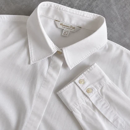 شومیز سفید ساده وارداتی مغرب massimo dutti اصل سایز 36 تا 40 کد 3379