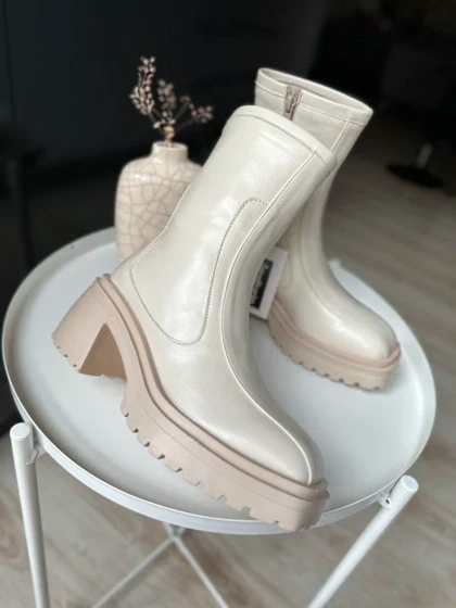 نیم بوت زنانه مدل 00034-Rose merry-Flat-Ankle-Boots
