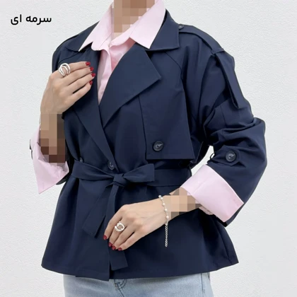 ترنچ کت زنانه یقه انگلیسی | آی بولک