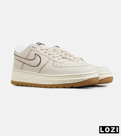 کفش مردانه و زنانه کرم قهوه ای NIKE AIR FORCE مدل 7649