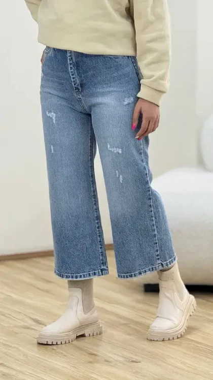 شلوار جین واید بگ 8224