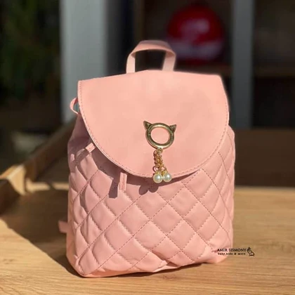 کوله مینی چرم فانتزی طرح گربه