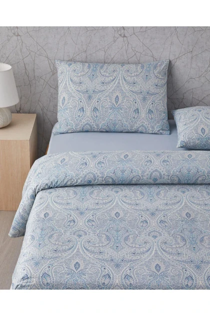 سرویس روتختی دو نفره English Home مدل Boho Chic پنبه - آبی