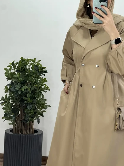 بارانی بلند ضد آب سمن