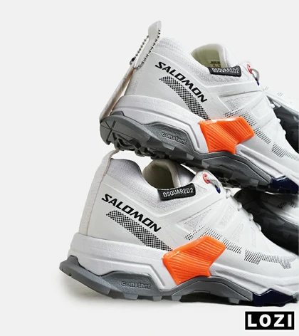 کفش کتانی مردانه و زنانه سفید طوسی Salomon speed cross v03