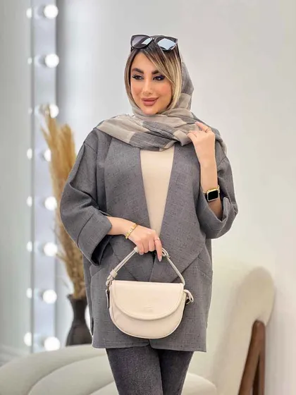 مانتو دو جیب نما پایین هلال