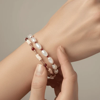 دستبند دخترانه مدل دولاین