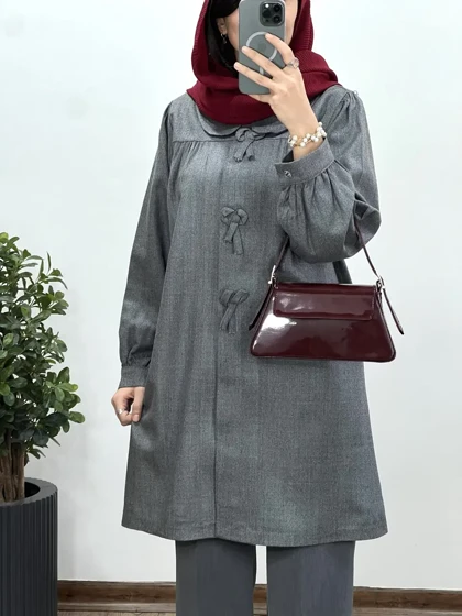 مانتو بلند پشمی پروانه(ایراد دار)