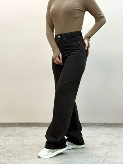 شلوار جین جکپات استریت قد 110قهوه ای تیره رویال