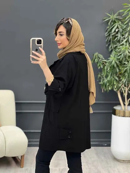 مانتو جیب هلال بغل پاگن
