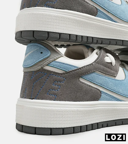 کفش مردانه و زنانه سفید طوسی آبی NIKE AIR JORDAN