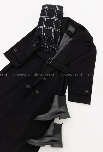 پالتو فوتر 6دکمه آستر دار کد1005028