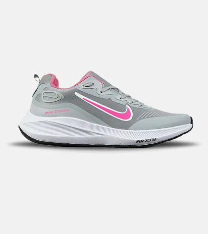 کفش کتانی مردانه و زنانه طوسی صورتی NIKE Air Zoom مدل 7831