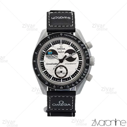 ساعت امگا سواچ Omega-Swatch ماموریت به ماه طوسی مشکی 107147