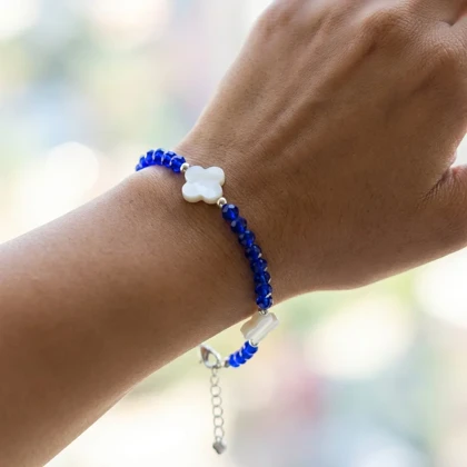 دستبند دخترانه فانتزی مدل صدفی طرح اقیانوس