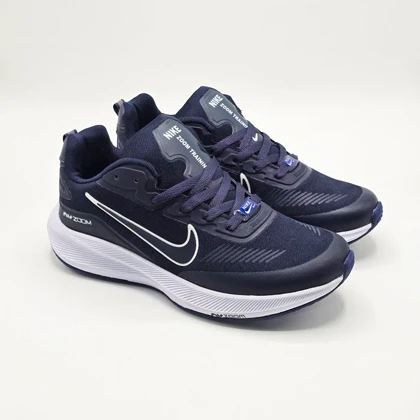 کفش و کتانی اسپرت مردانه و زنانه مدل نایک زوم NIKE_ZOOM رنگ سرمه ای سفید