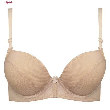 ست شورت و سوتین زنانه لنا مدل فنردار بند متحرک کاپ اسفنجی کرم کد 4961