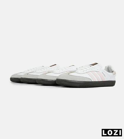 کفش کتانی زنانه سامبا سفید صورتی ADIDAS Samba مدل 7304