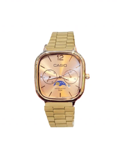 ساعت مچی مردانه کاسیو CASIO مدل اولدمانی گلد