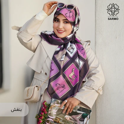 روسری ابریشم توییل هورس