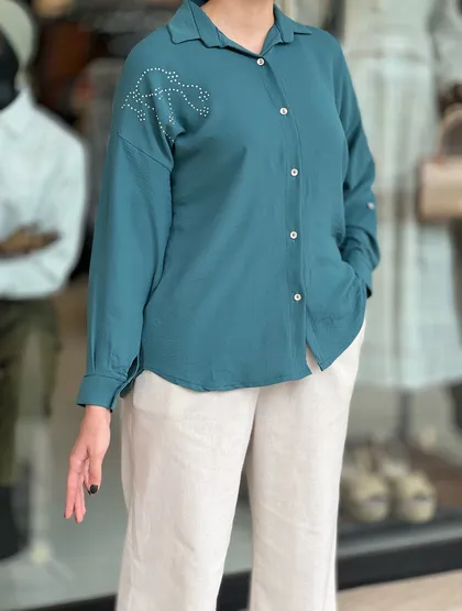 شومیز نگین‌دار کد 583
