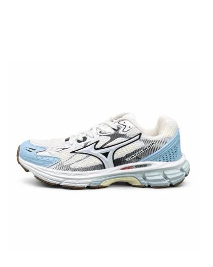 کفش کتانی مردانه و بزرگ پا (کیفیتاورجینال) مدل میزانو سفید آبی Mizuno