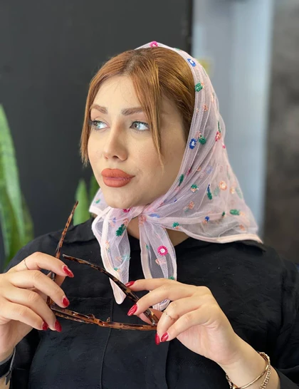 مینی اسکارف گلدوزی کد : M31