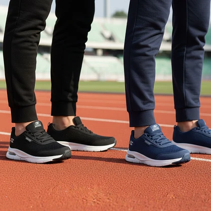 کفش ورزشی مردانه اسکچرز مدل Quantum -سرمه ای