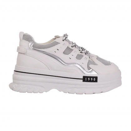 کتانی لژدار زنانه مدل BERRY_سفید کد 3451