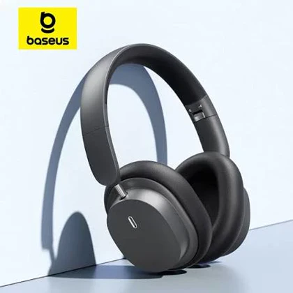 هدفون بلوتوثی Baseus Bowie D05 با صدای فضایی، باتری 70 ساعته و اتصال بی‌سیم و سیمی