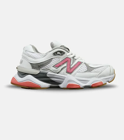کفش کتانی مردانه و زنانه سفید سرخابی NEW BALANCE 9060