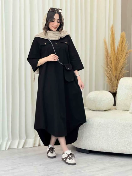 پیراهن جیب پاکتی کیف دار