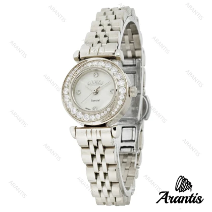 ساعت الکسا 2000z زنانه بدنه سیلور دورنگین w-10107