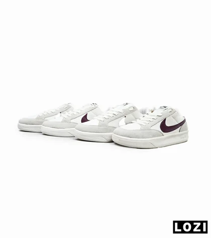 کفش کتانی مردانه سفید طوسی NIKE SB