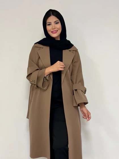 مانتو پشت دکمه مدل ژیکا