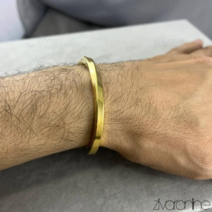 دستبند النگویی مردانه کارتیر طلایی 40522