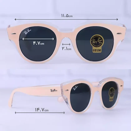 عینک آفتابی زنانه ری بن فریم ویفرر کرمی RB 2192-F/3
