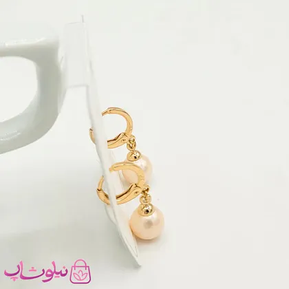 گوشواره دخترانه ژوپینگ با آویز مروارید