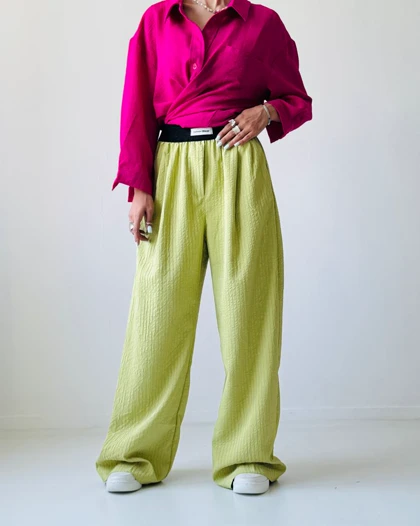 شلوار کمر کش کد 200239