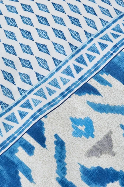 سرویس روتختی دو نفره Karaca Home مدل Neos پنبه - آبی