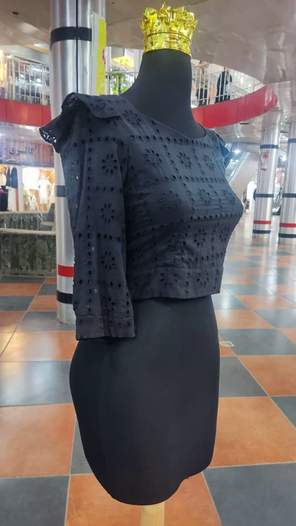 کراپ مجلسی مشکی کد 490