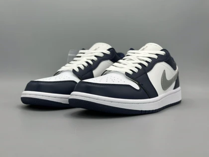 کتانی نایکی جردن1 لو مید نایت بلو نیوی/Nike AJ1 low
