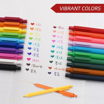 خودکار ژله‌ای کاکو (KACO K1015) نوک 0.5 میلی‌متری 20 عددی مدل Colorful